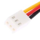 2X 12V 3Pin Buchse auf Stecker PC Lüfter Adapter Splitter Verlängerungskabel BL