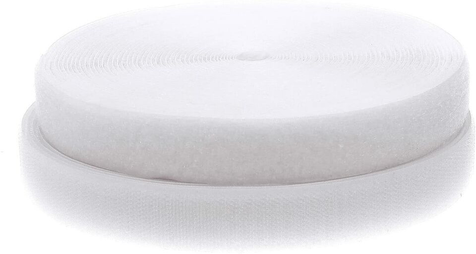 schwarz & Weiß Nähen auf Haken & Loop Klettverschlussband 16mm -100mm