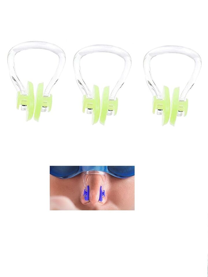 3 Stück Nasenklamme Schwimmen Nasenclip Wasserschutz
