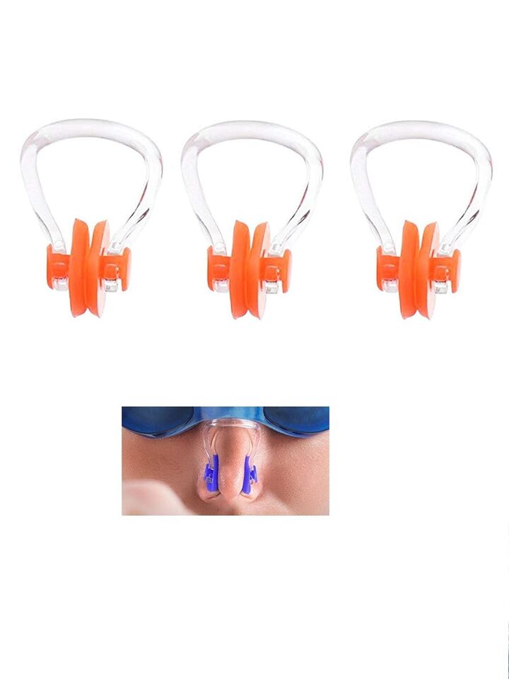 3 Stück Nasenklamme Schwimmen Nasenclip Wasserschutz