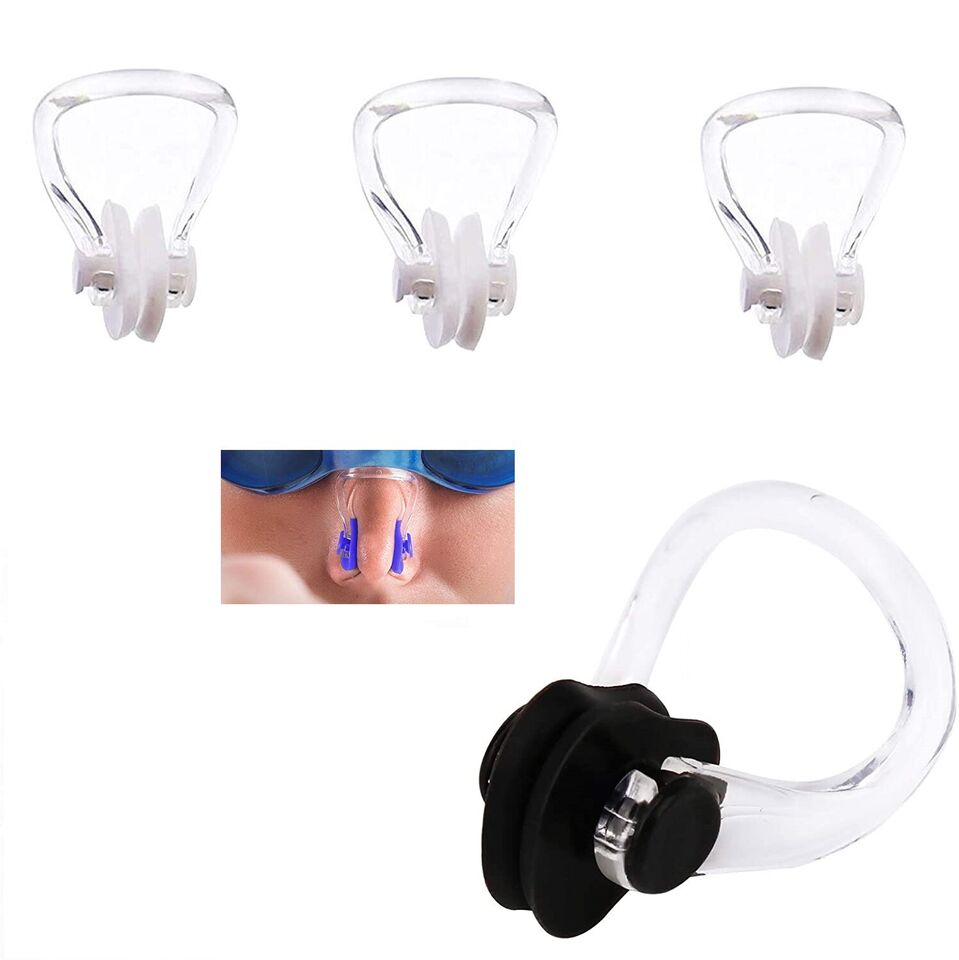3 Stück Nasenklamme Schwimmen Nasenclip Wasserschutz