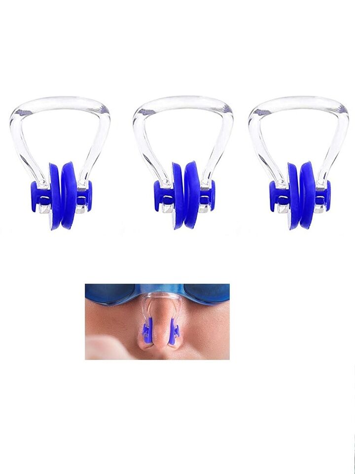 3 Stück Nasenklamme Schwimmen Nasenclip Wasserschutz