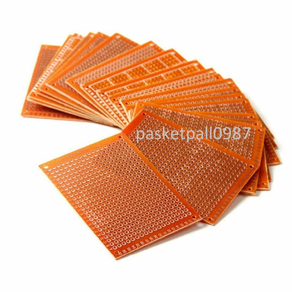 5x DIY Lochraster Platine 50x70mm Prototypen Leiterplatte Aufbau PCB Kit Sets