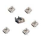10x Mini USB Buchse 5pol Typ B Rechtwinklig Leiterplattensteckverbinder Stecker