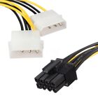 1STÜCKE 16 cm 8 Pin PCI Express Stecker Dual LP4 4Pin IDE Stromkabel Adapter Vi