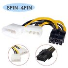 1STÜCKE 16 cm 8 Pin PCI Express Stecker Dual LP4 4Pin IDE Stromkabel Adapter Vi
