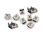 10x Mini USB Buchse 5pol Typ B Rechtwinklig Leiterplattensteckverbinder Stecker