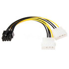 1STÜCKE 16 cm 8 Pin PCI Express Stecker Dual LP4 4Pin IDE Stromkabel Adapter Vi