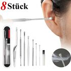 8Stück Ohrreiniger Ohrenschmalz Entfernen Werkzeug Wiederverwendbare Ohr Reinigu