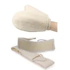 Handschuhe Natural Luffa Luffa +Rücken Bad Dusche Körper Wäscher Pinsel Peelin