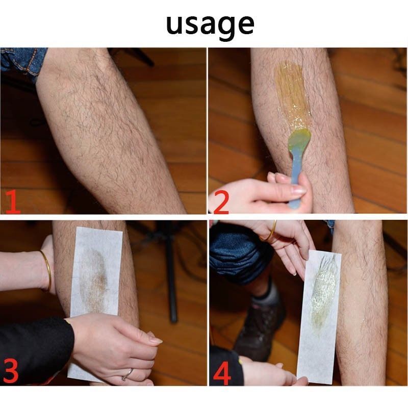 200 Teile / los Enthaarung Tuch Wachs Haarentfernung Bein Gesicht Arm Papier Str