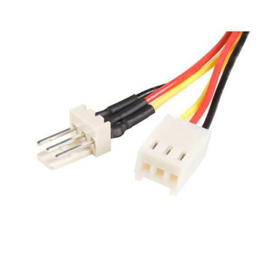 2X 12V 3Pin Buchse auf Stecker PC Lüfter Adapter Splitter Verlängerungskabel BL