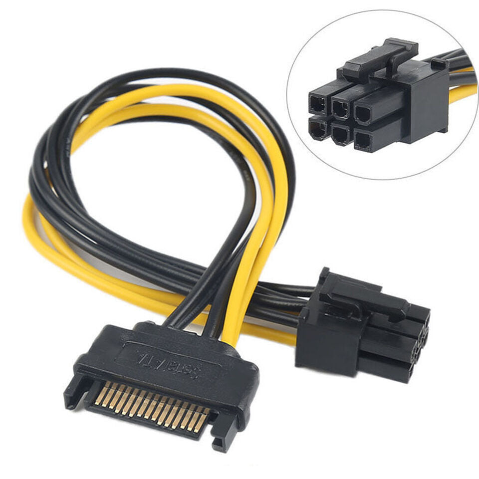 DeLOCK Adapterkabel - 21 cm Länge - PCI-E - SATA - für PCI Express Card - Gelb,