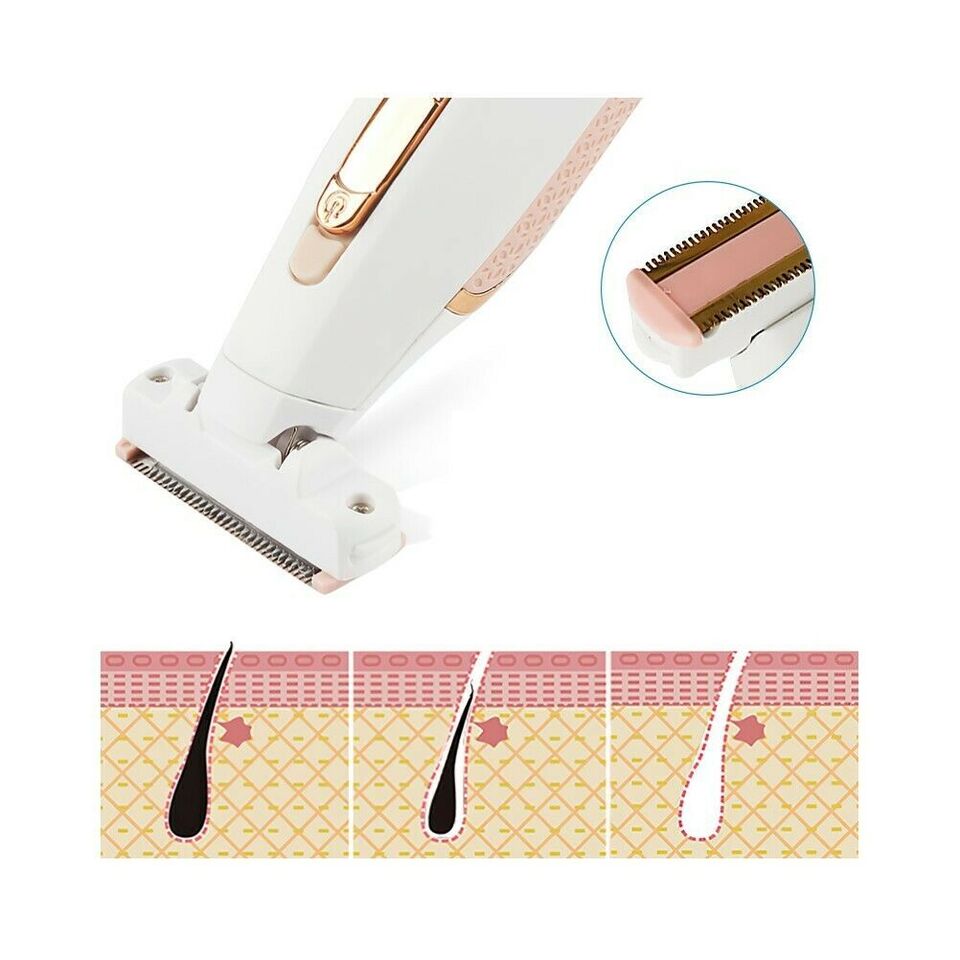 USB Rechargable Rasierer + 1 Ersatzkopf Für Frauen Gesichts Haar Remover Bein
