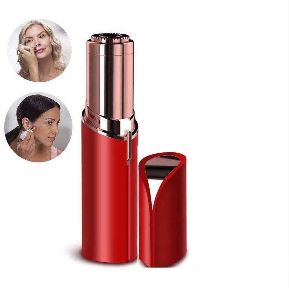 Damen schmerzlos Mini Lippenstift Form Haarentfernung Gesichtsbehaarung USB