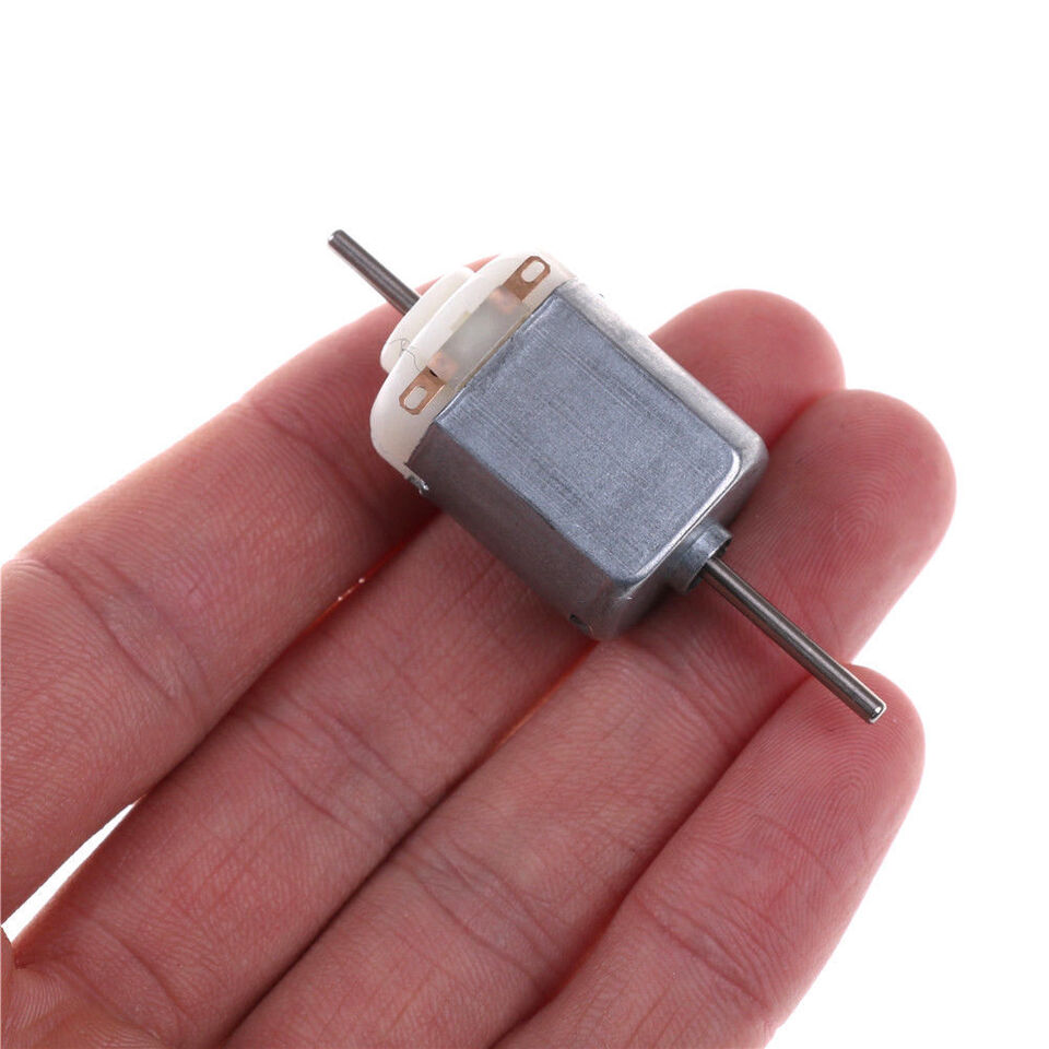 2 stücke 130 Doppelausgang DC-Wellen-Motor 1,5 V-12 V 5400 rpm DIY Modell