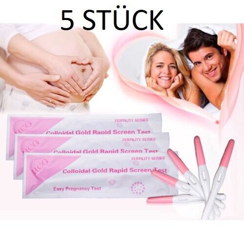 5 St. Schwangerschaftstest Frühtest, Schwangerschaft Test Früh Stick Hochpräzise