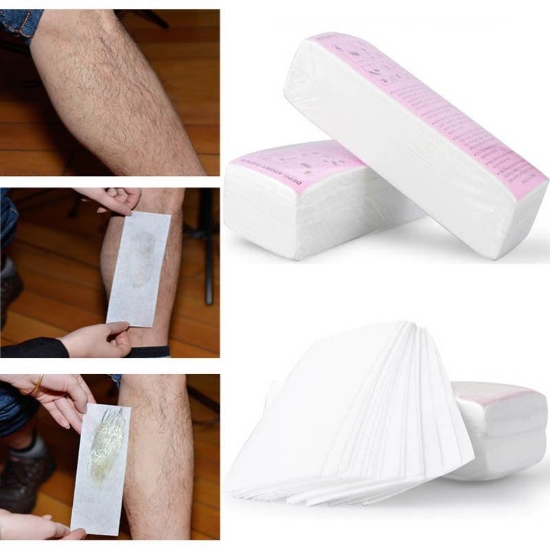200 Teile / los Enthaarung Tuch Wachs Haarentfernung Bein Gesicht Arm Papier Str