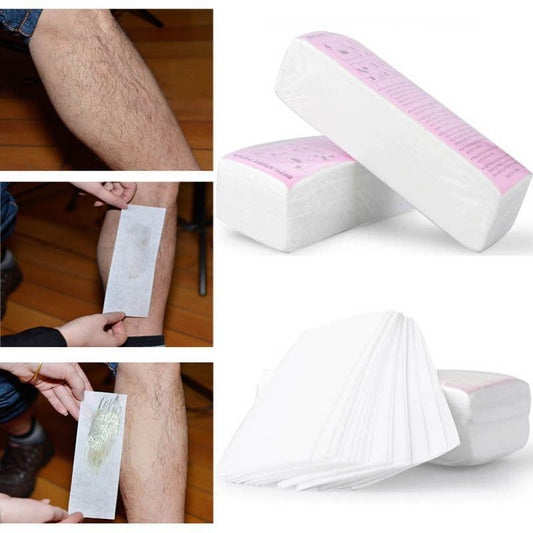 200 Teile / los Enthaarung Tuch Wachs Haarentfernung Bein Gesicht Arm Papier Str
