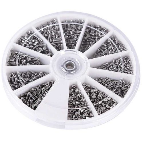 1200 Stück Edelstahl Schrauben Mutter Set M1-1.6 Für PC Brille Handy Maschinen