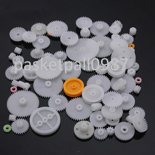 64X Plastik Kunststoffzahnräder Kunststoff Zahnräder Zahnrad Stirnrad