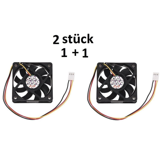 2X (40mm x 40mm x 10mm 3Pin 12V DC Büro PC Computer Kuehlerlüfter I GK