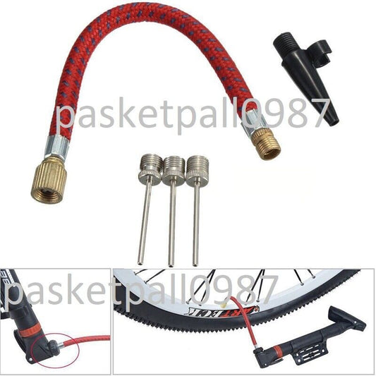 5tlg Luftpumpen Adapter Set Ballpumpe Ball Nadel Fahrrad Boot Ventil Hovalnadel