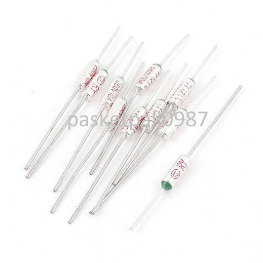 5 stück 250V 10A TF 125 Grad Celsius Temperatursicherung Thermosicherung