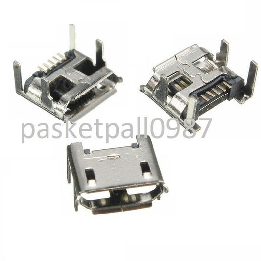 10x Mini USB 5 polig SMD SMT Ausschluss Buchse Löten Steckverbinder Micro Socket