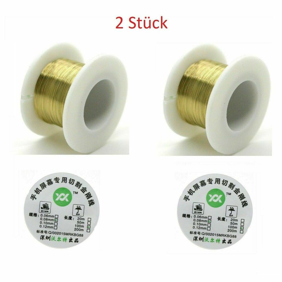 100m 0.08mm Schneidedraht Linie LCD Glass Screen Separator Reparatur für Andro