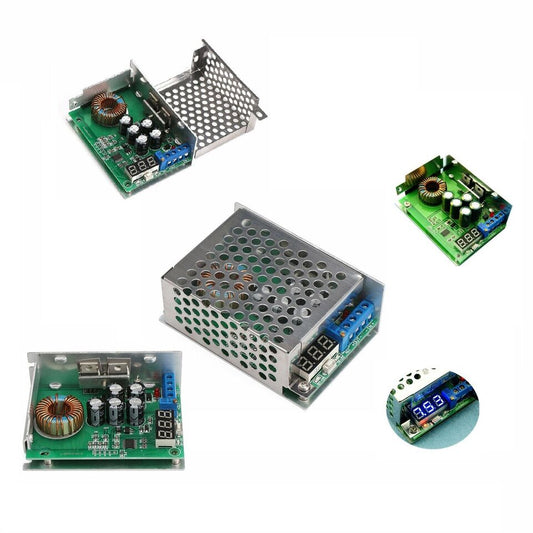 3,5-30V zu 0.8-29V 5V 12V 10A DC-DC Step Down Netzteil Converter + LED Volt